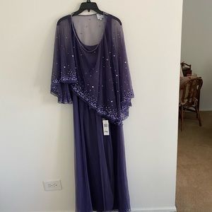 Purple Chiffon gown